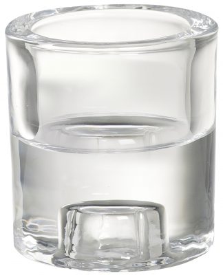 Clear Glass Candle holder