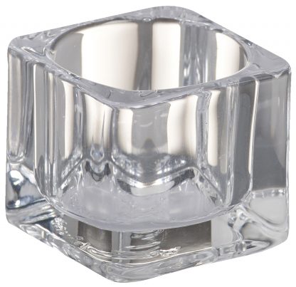 Clear Glass Square T-light Holder