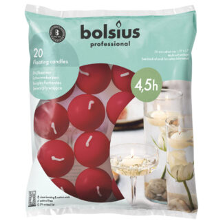 Floating Candles Bag of 20 - Delicate Red