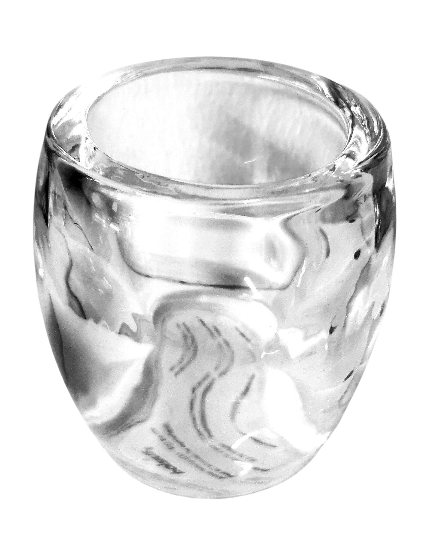 Glass Oval T-Light Holder- Pack of 6